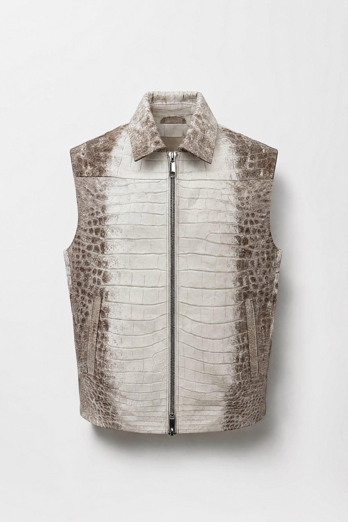 L'Ambre - Gilet en crocodile Himalaya