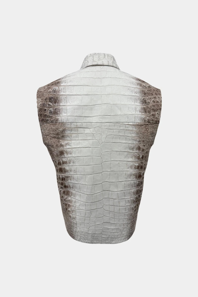 The Amber - Himalayan Crocodile Leather Vest - view 2