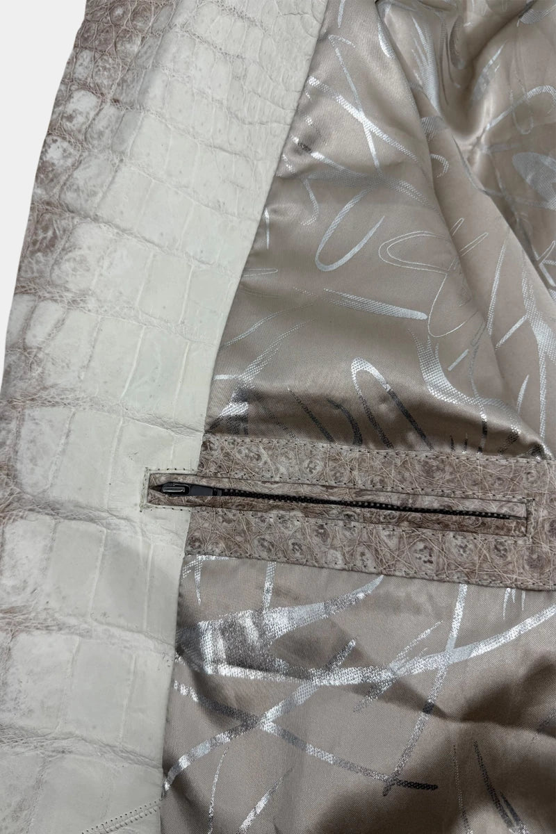 The Ascendant - Himalayan Crocodile Leather Blazer - view 7