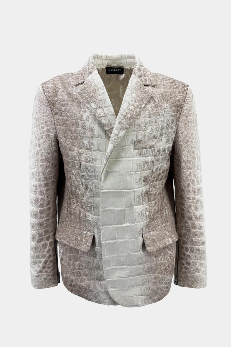 The Ascendant - Himalayan Crocodile Leather Blazer