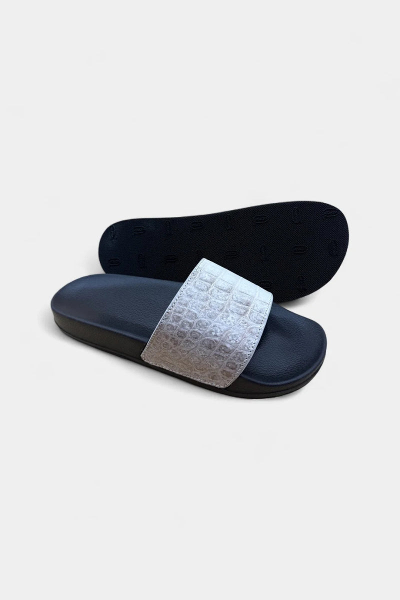 Le Flâneur - Sandales en Cuir de Crocodile Himalaya - Galbert Paris