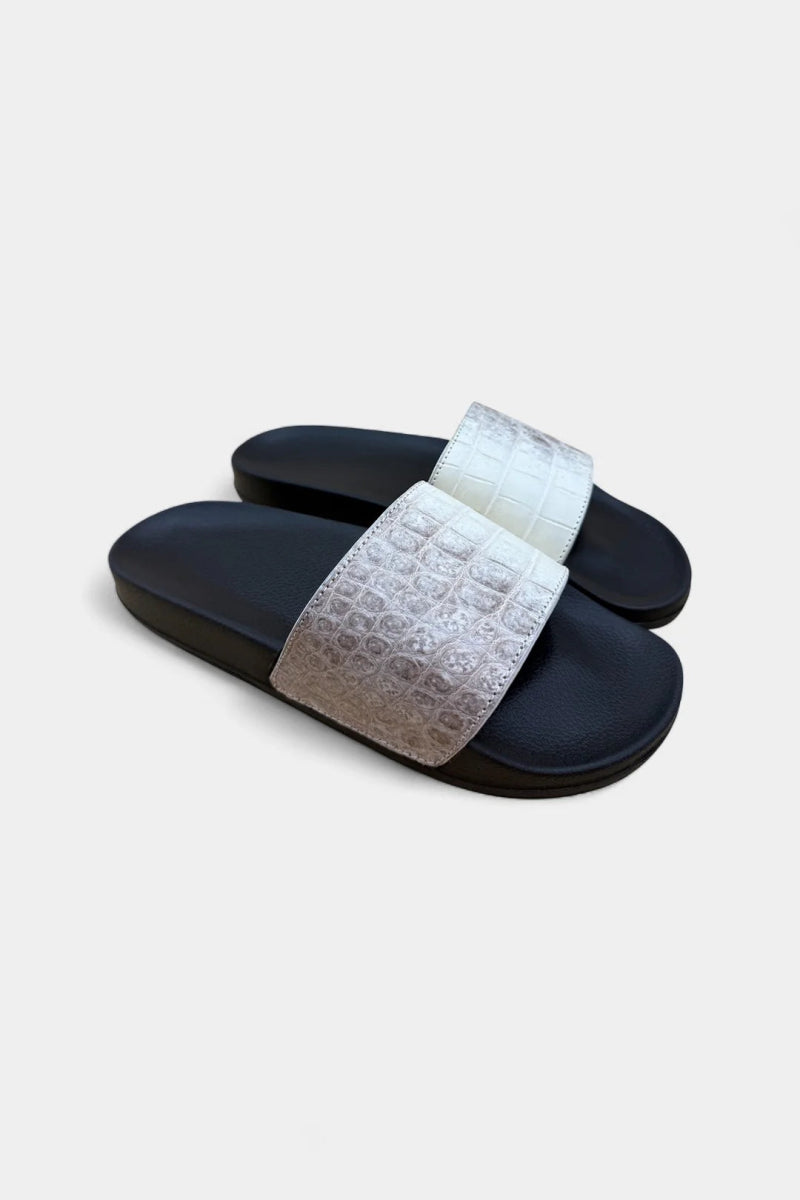 Le Flâneur - Sandales en Cuir de Crocodile Himalaya - Galbert Paris