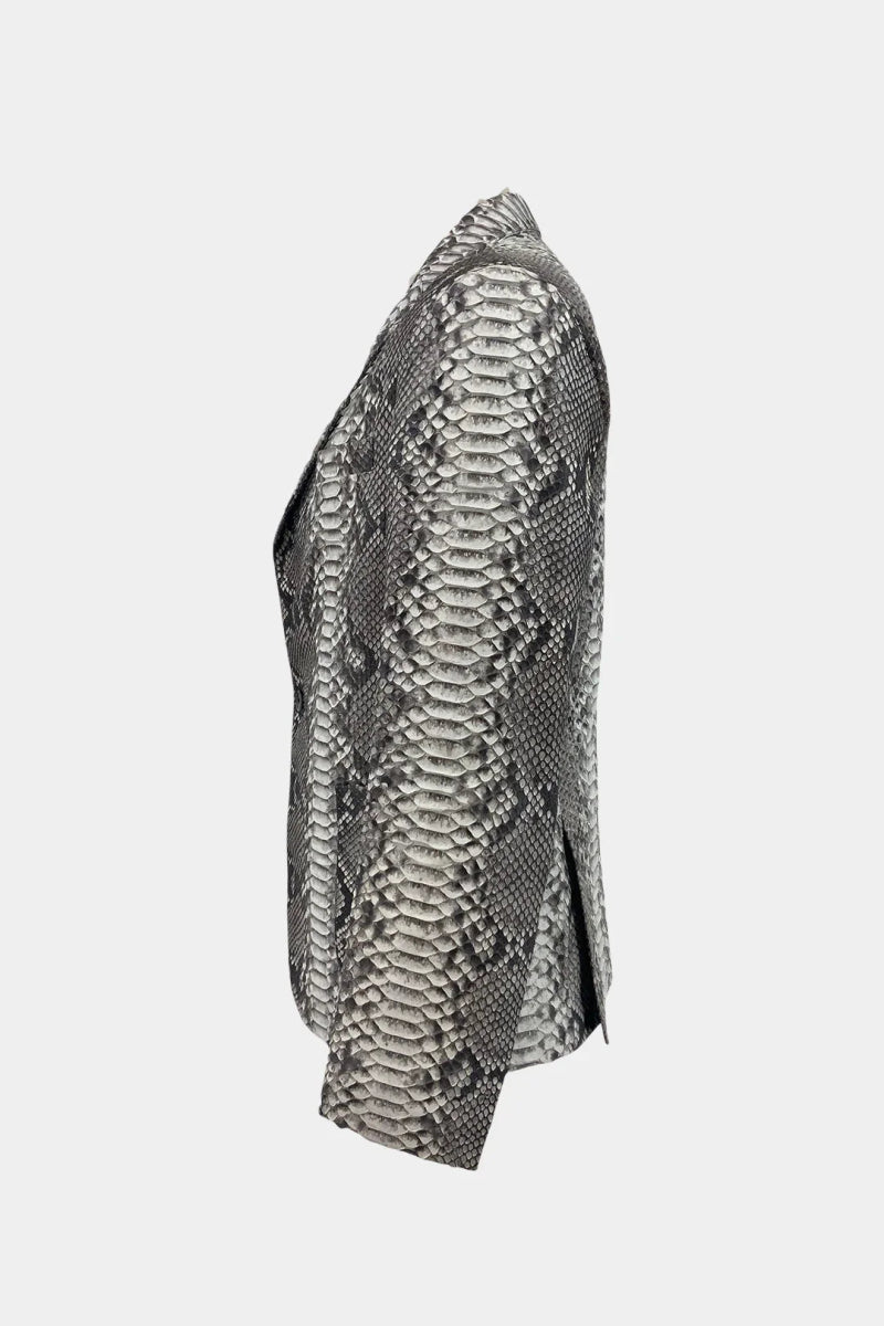 Le Magistrat - Veste de Costume en Cuir de Python Naturel - Galbert Paris