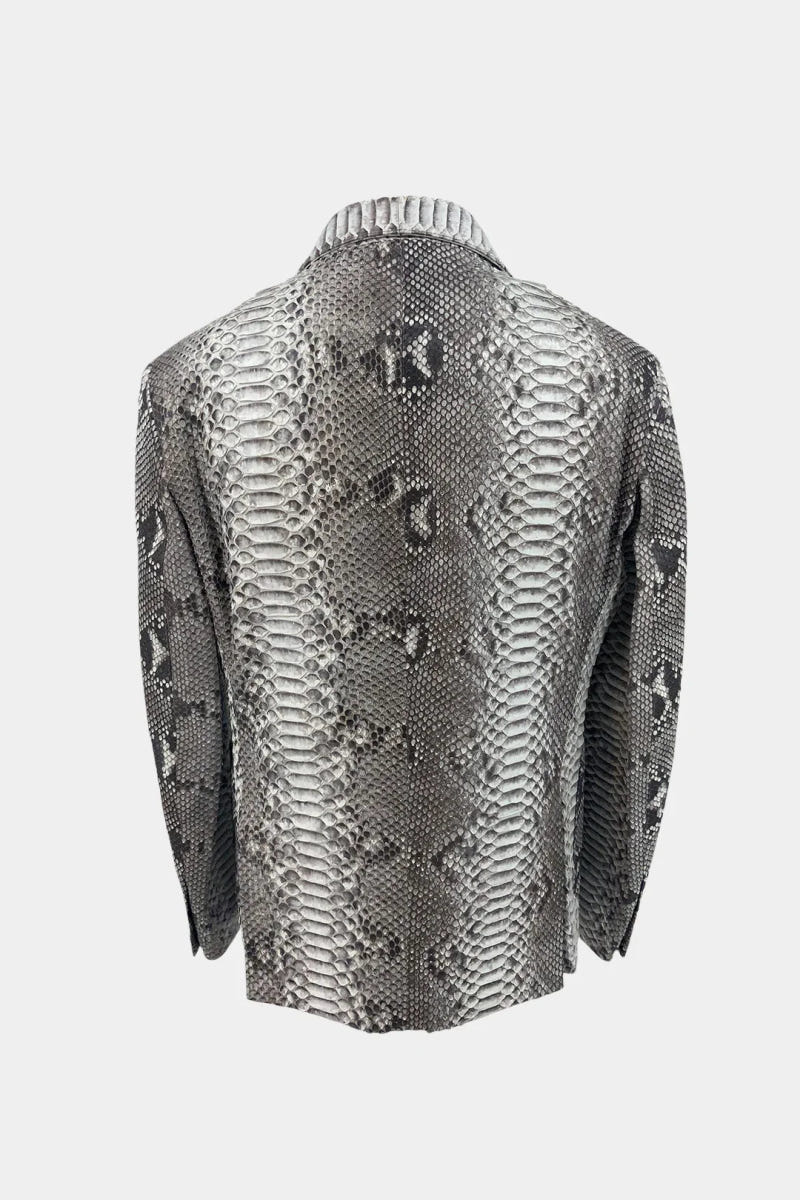The Magistrat, Sakko aus naturfarbenem Pythonleder - Ansicht 2