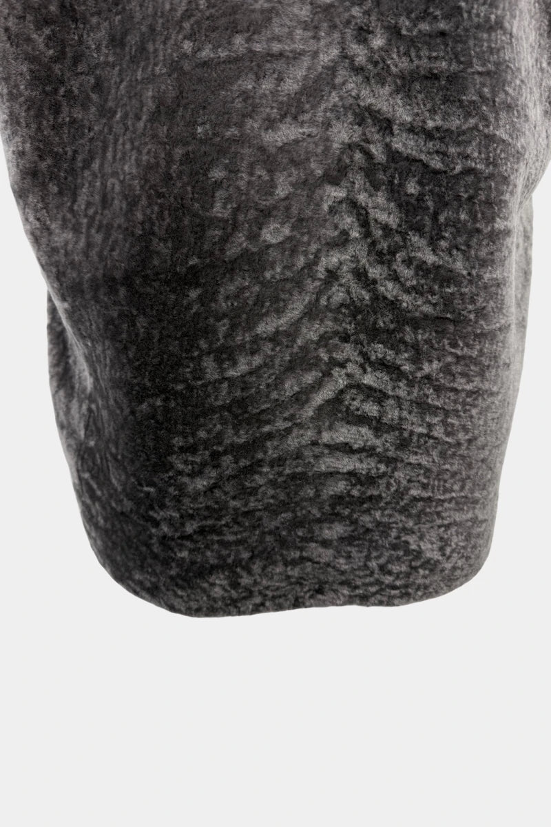 The Shore - Grey Shearling Vest - view 7