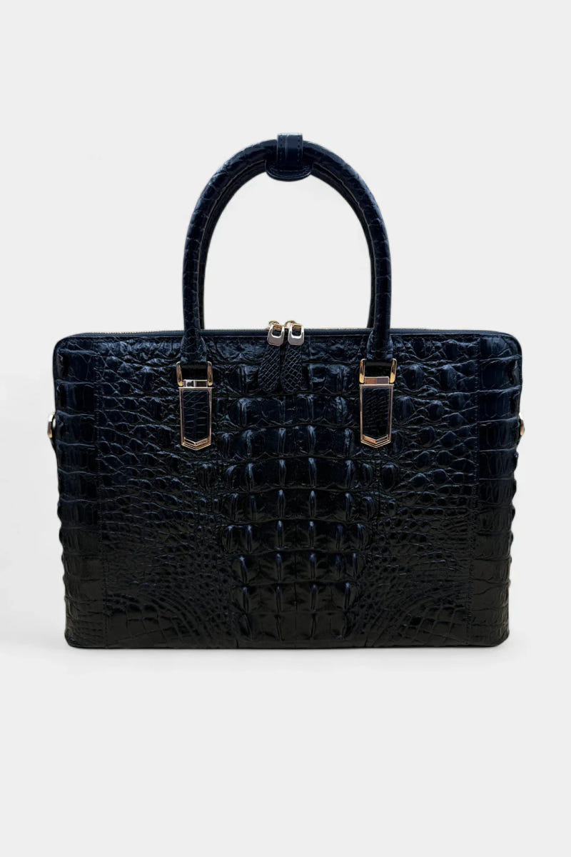Black Crocodile Briefcase