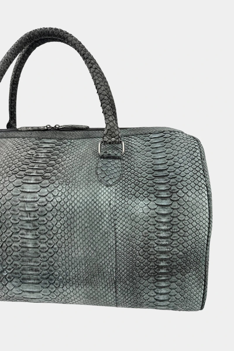 Gray Python Nubuck Travel Bag - view 5