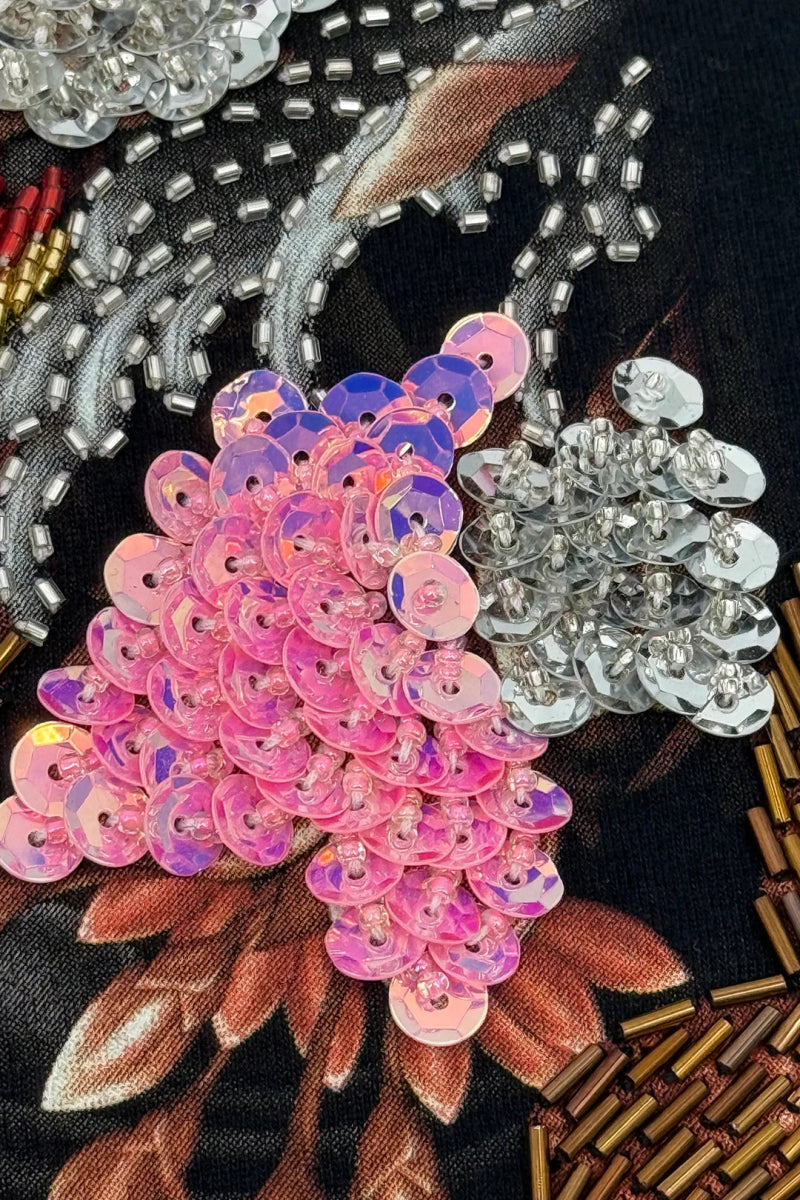 T-Shirt en Coton Premium Brodé Samouraï Main - Galbert Paris