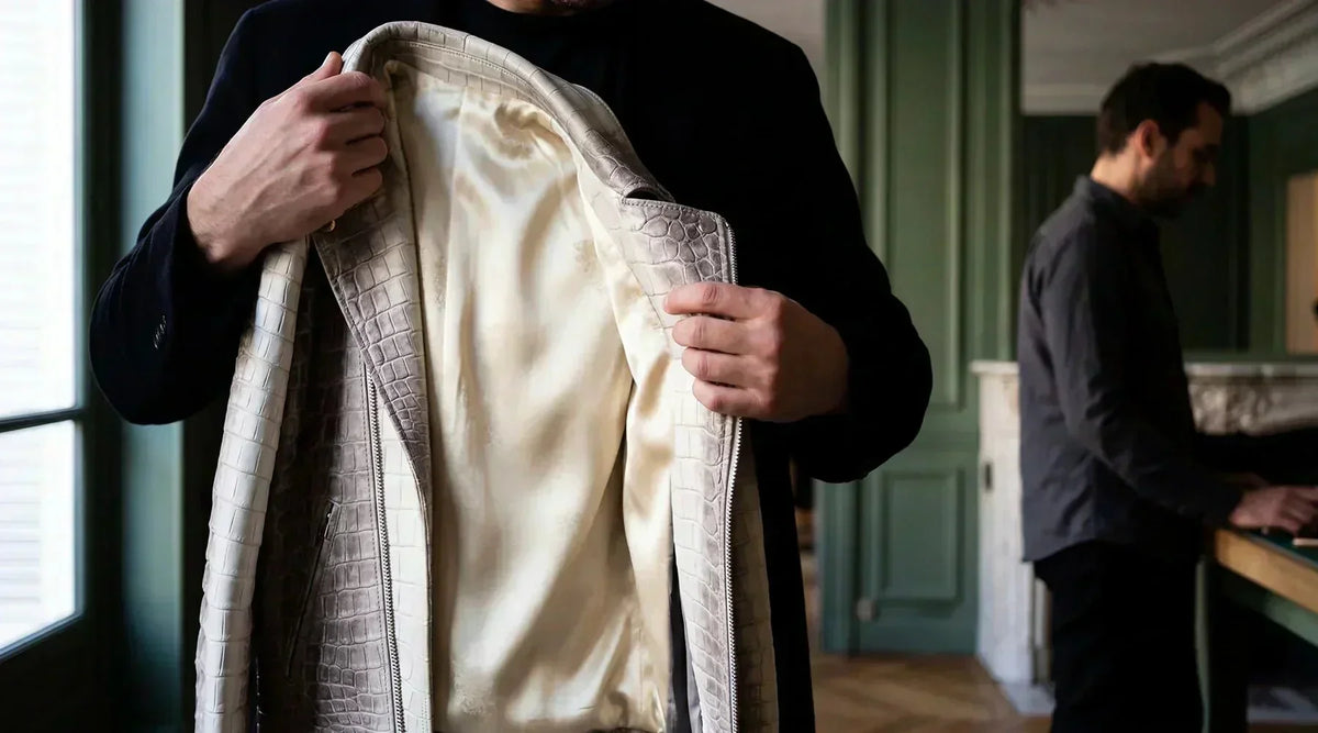 Himalayan Crocodile Leather Guide - Galbert Paris