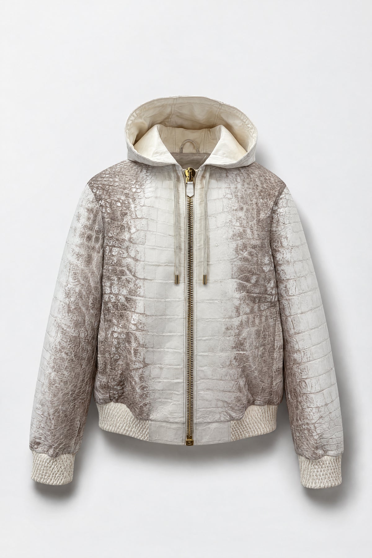L'Aube - Veste à capuche en crocodile Himalaya
