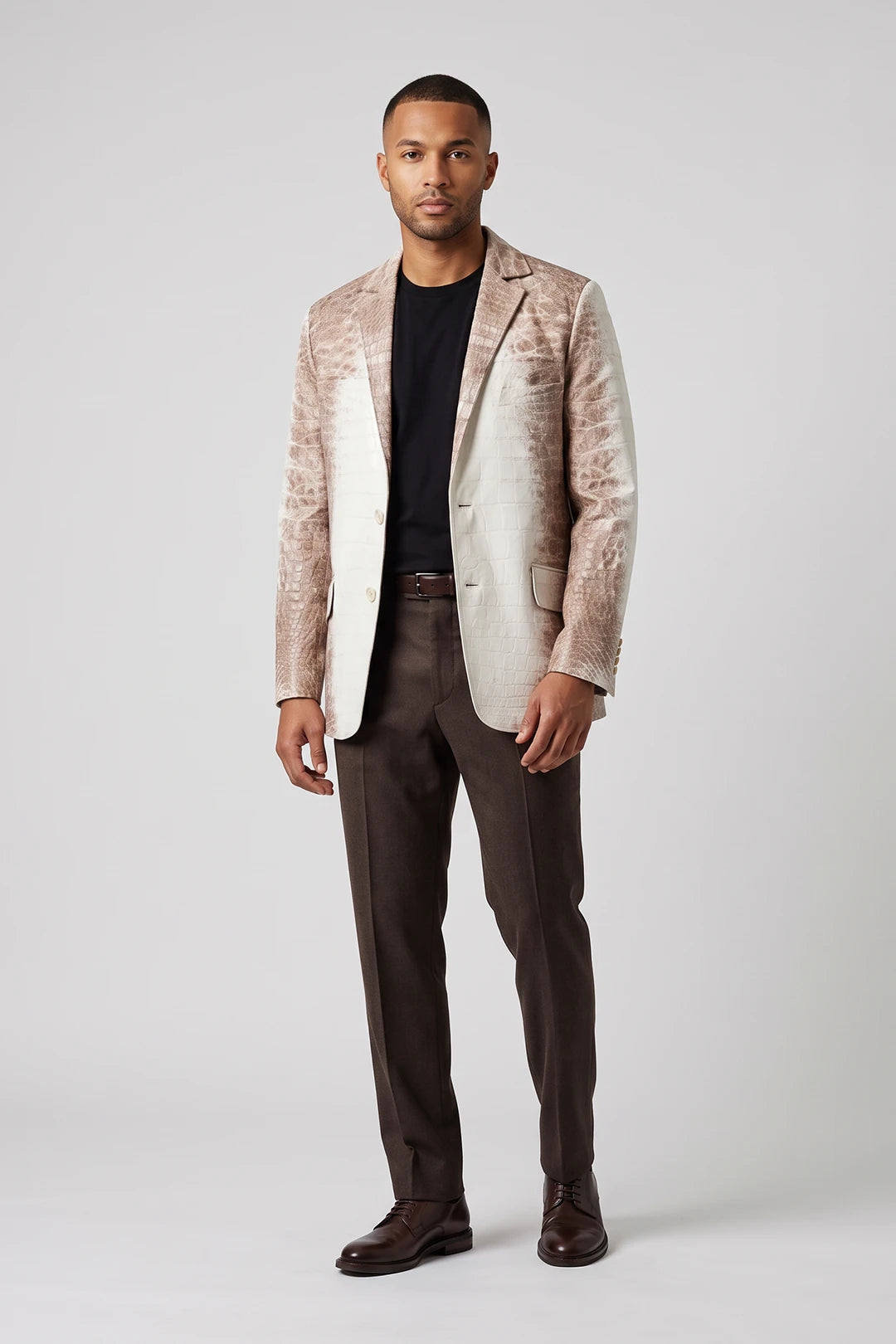 The Moraine - Himalayan Crocodile Leather Blazer