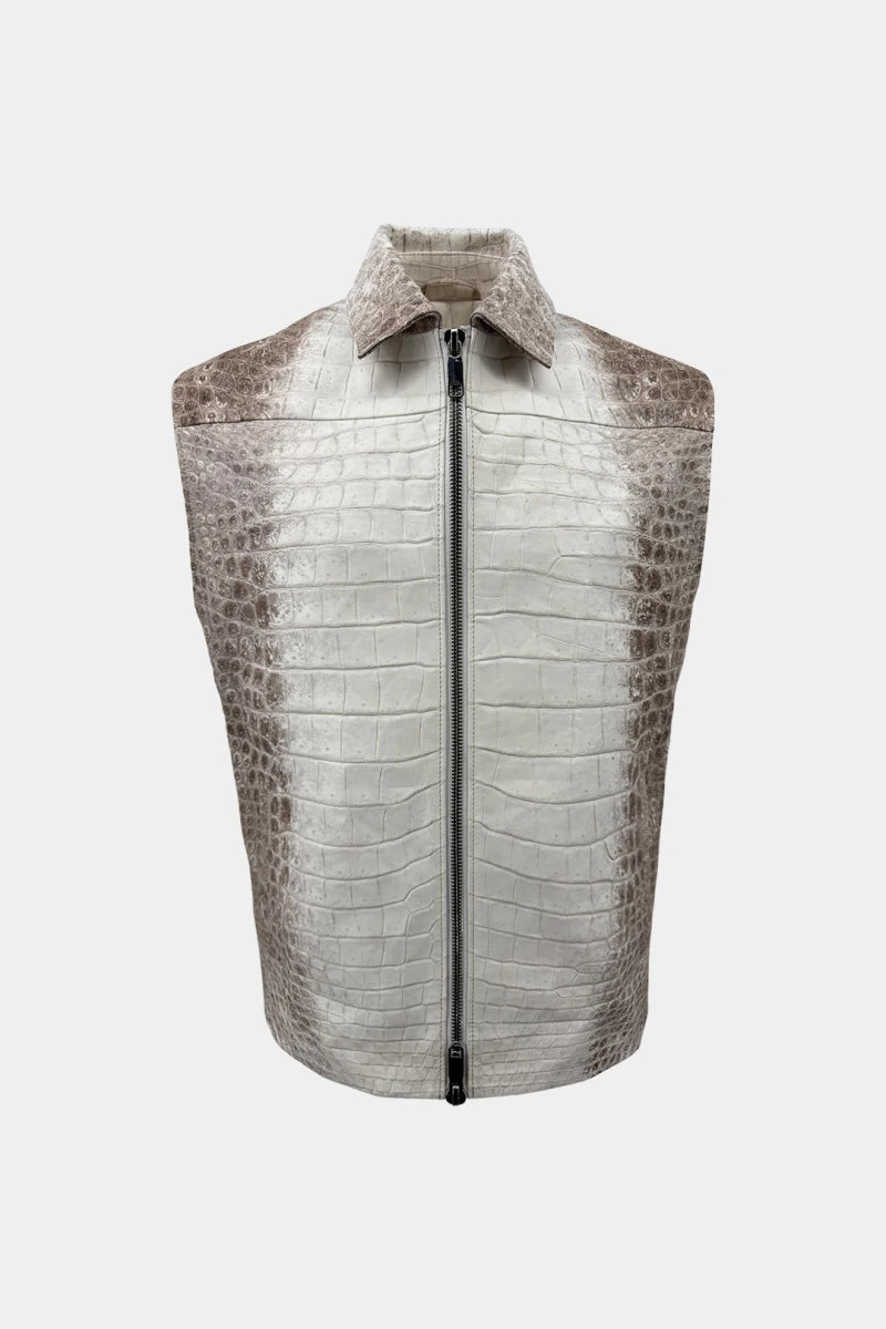 L’Ambre - Himalayan Crocodile Leather Vest