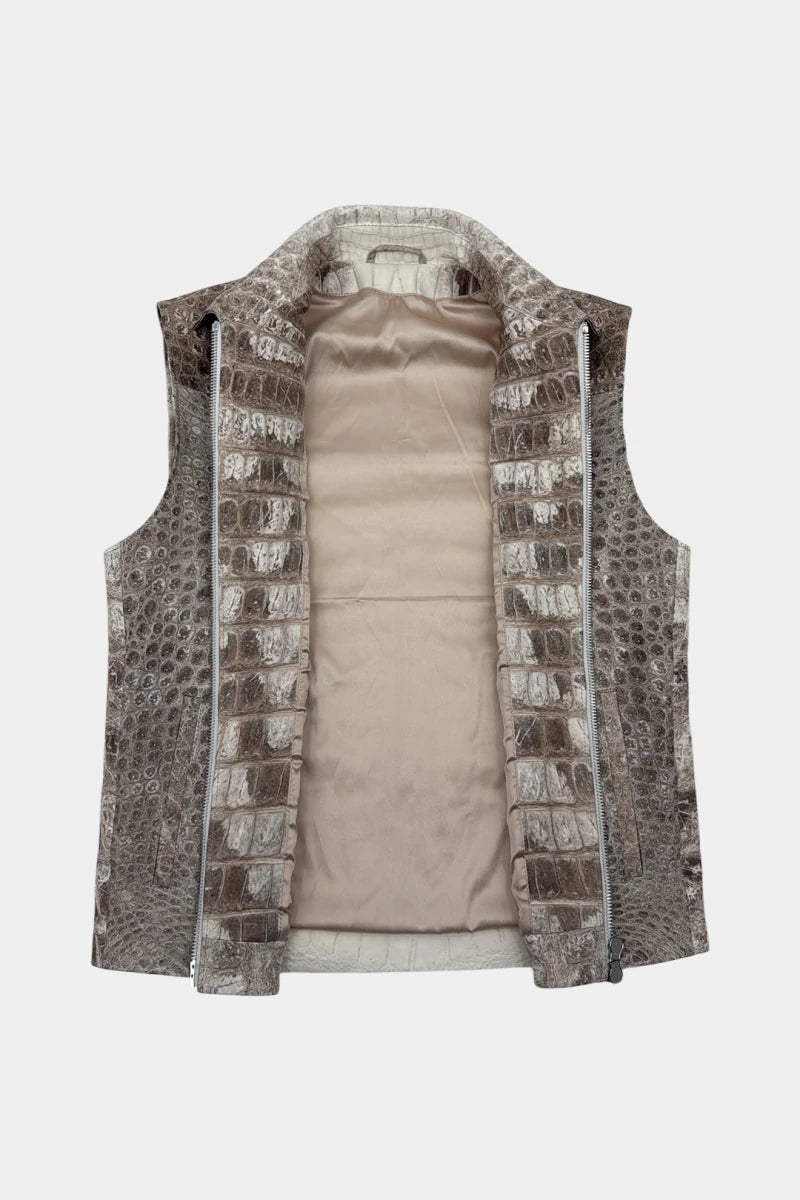 L’Ambre - Himalayan Crocodile Leather Vest - view 4