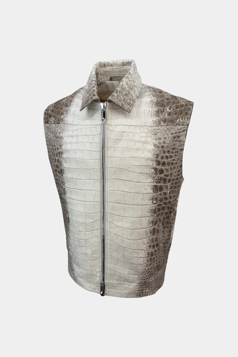 L’Ambre - Himalayan Crocodile Leather Vest - view 3