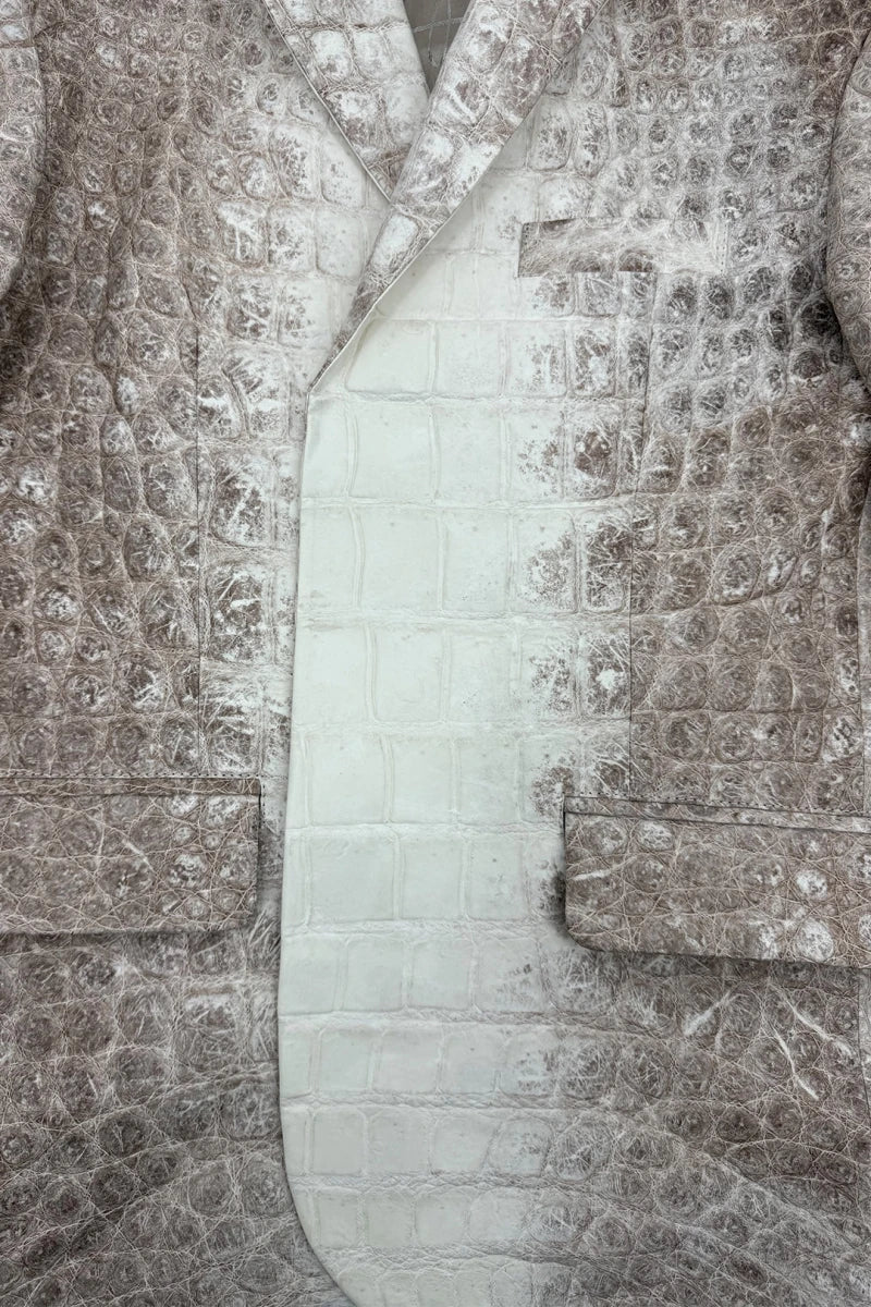The Ascendant - Himalayan Crocodile Leather Blazer - view 4