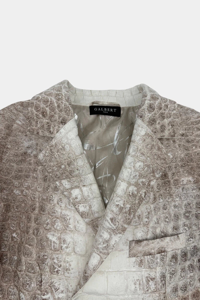 The Ascendant - Himalayan Crocodile Leather Blazer - view 9