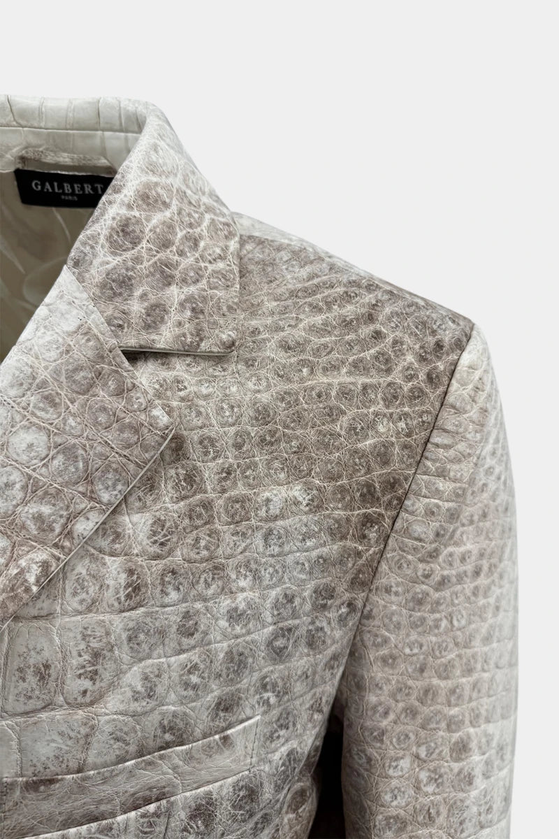 The Ascendant - Himalayan Crocodile Leather Blazer - view 8
