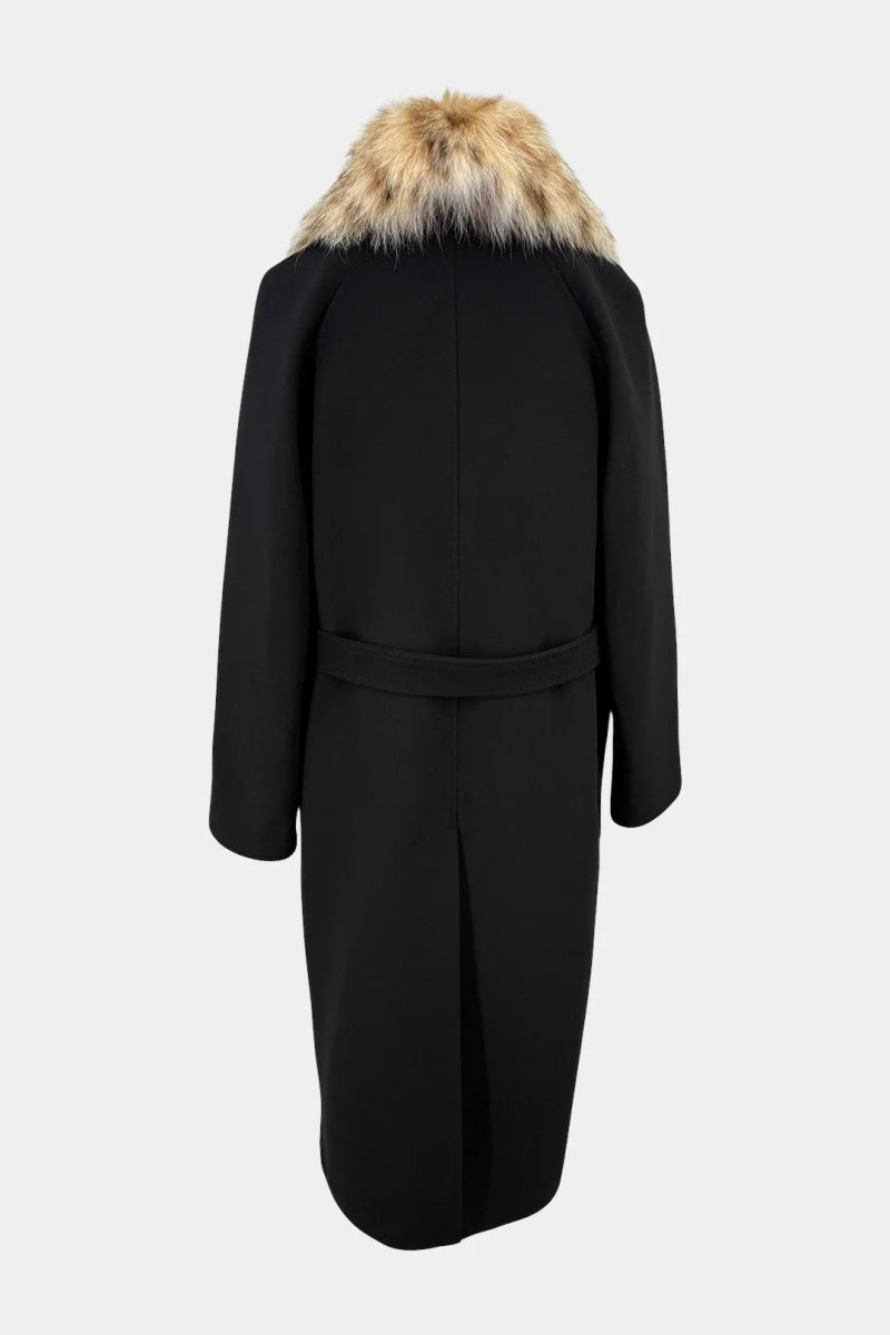 Le Grand - Duc - Manteau Long en Cachemire et Fourrure de Lynx - Galbert Paris