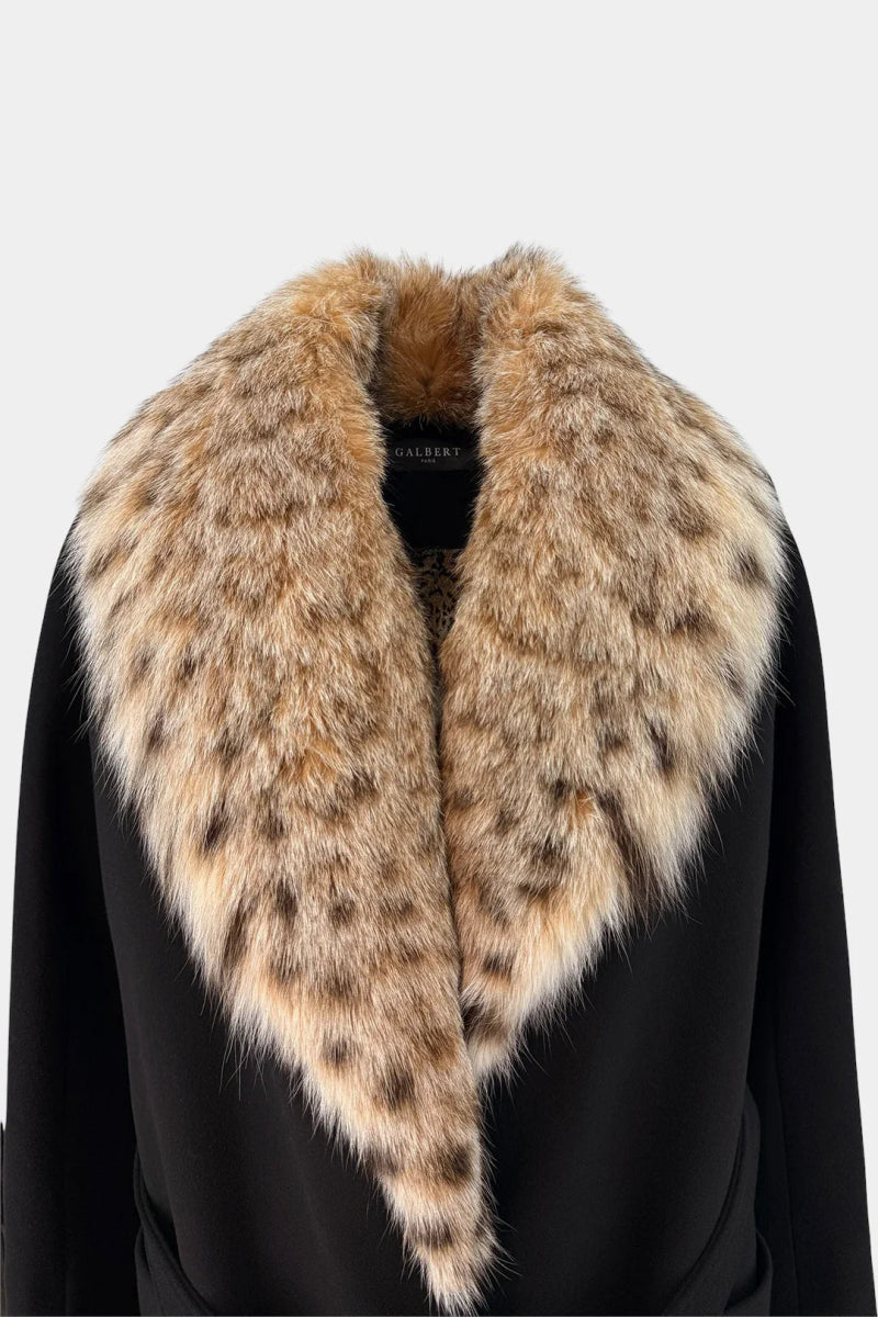 Le Grand - Duc - Manteau Long en Cachemire et Fourrure de Lynx - Galbert Paris