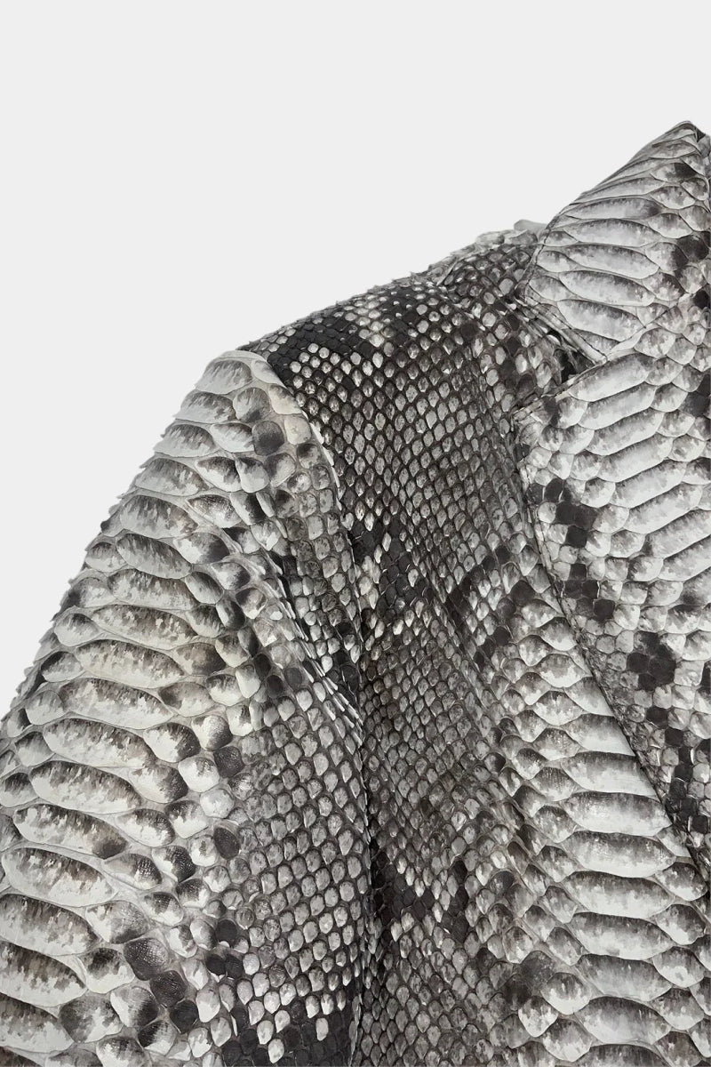 Le Magistrat - Veste de Costume en Cuir de Python Naturel - Galbert Paris