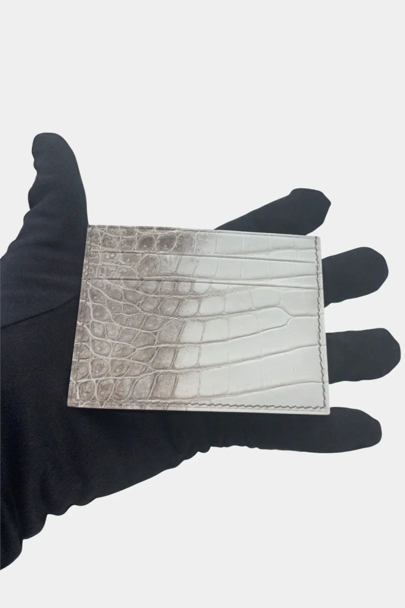 Le Sceau - Porte - Carte en Cuir de Crocodile Himalaya - Galbert Paris