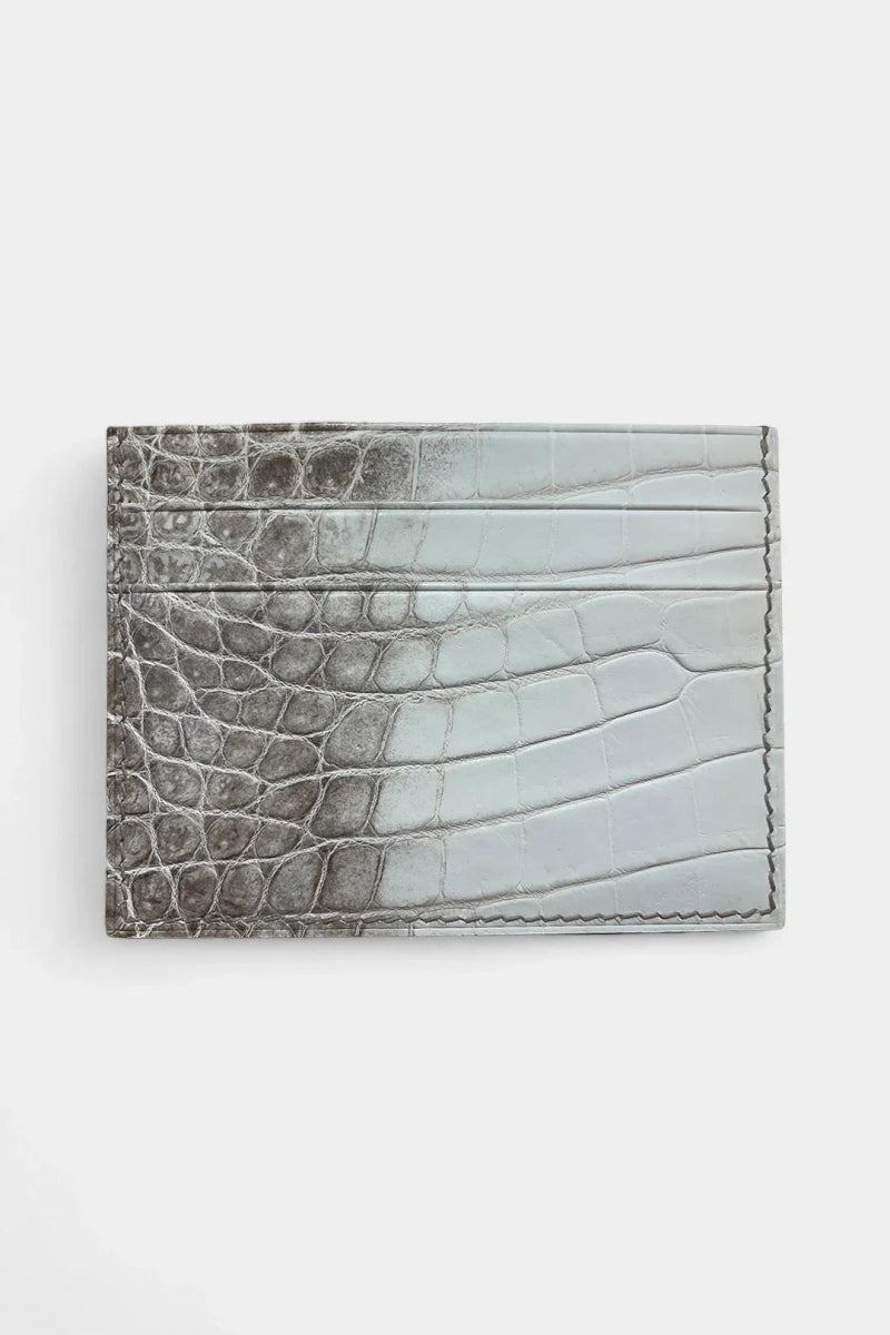 Le Sceau - Porte - Carte en Cuir de Crocodile Himalaya - Galbert Paris