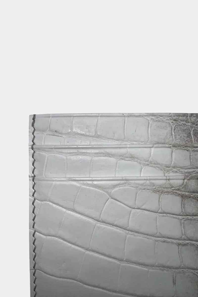 Le Sceau - Porte - Carte en Cuir de Crocodile Himalaya - Galbert Paris