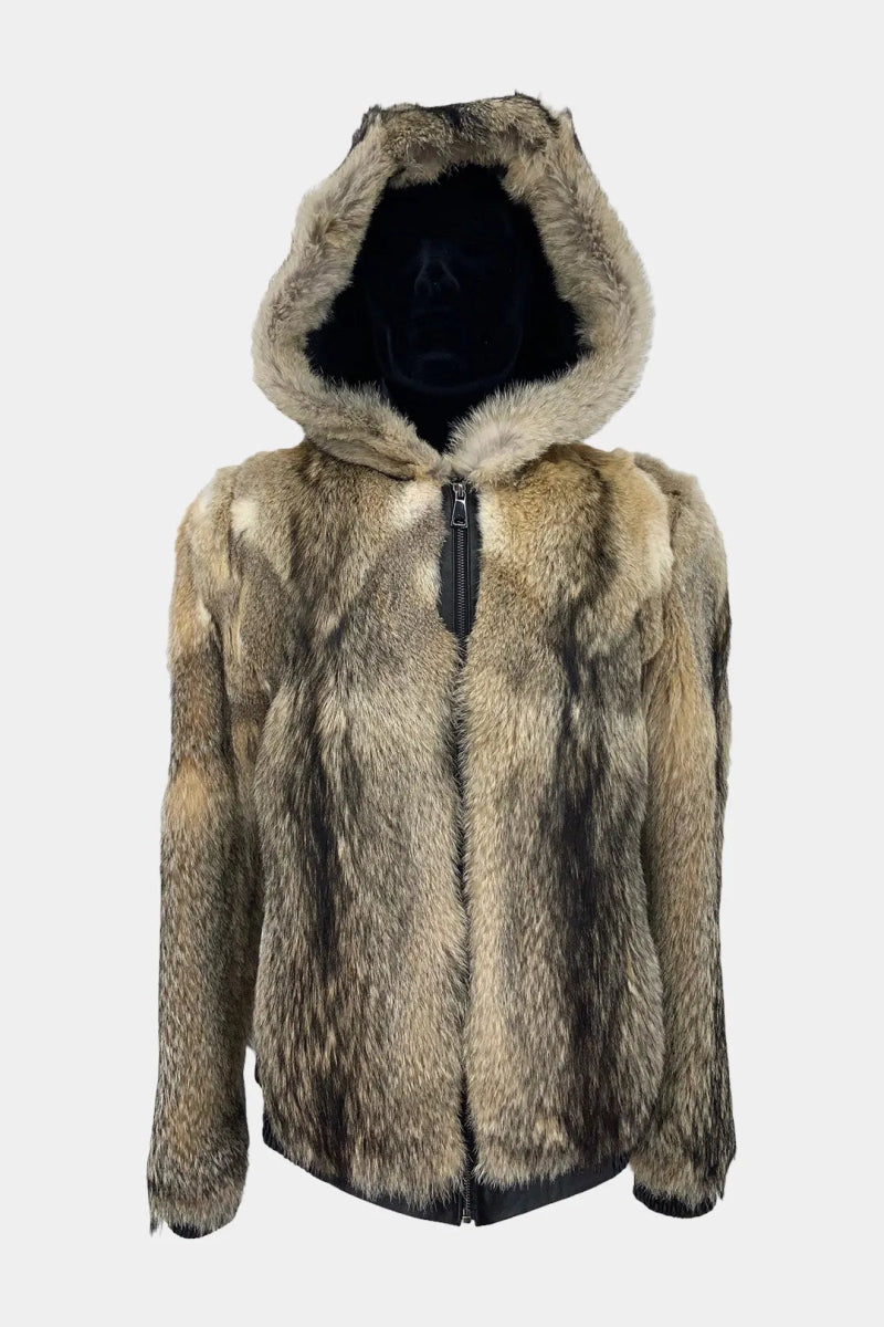 Le Sylvestre - Veste à Capuche en Fourrure de Renard - Galbert Paris