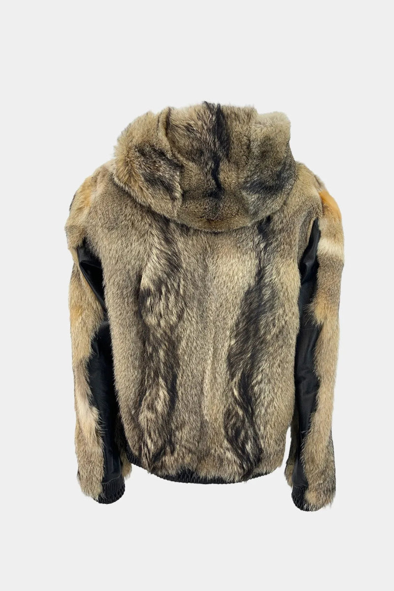 Le Sylvestre - Veste à Capuche en Fourrure de Renard - Galbert Paris