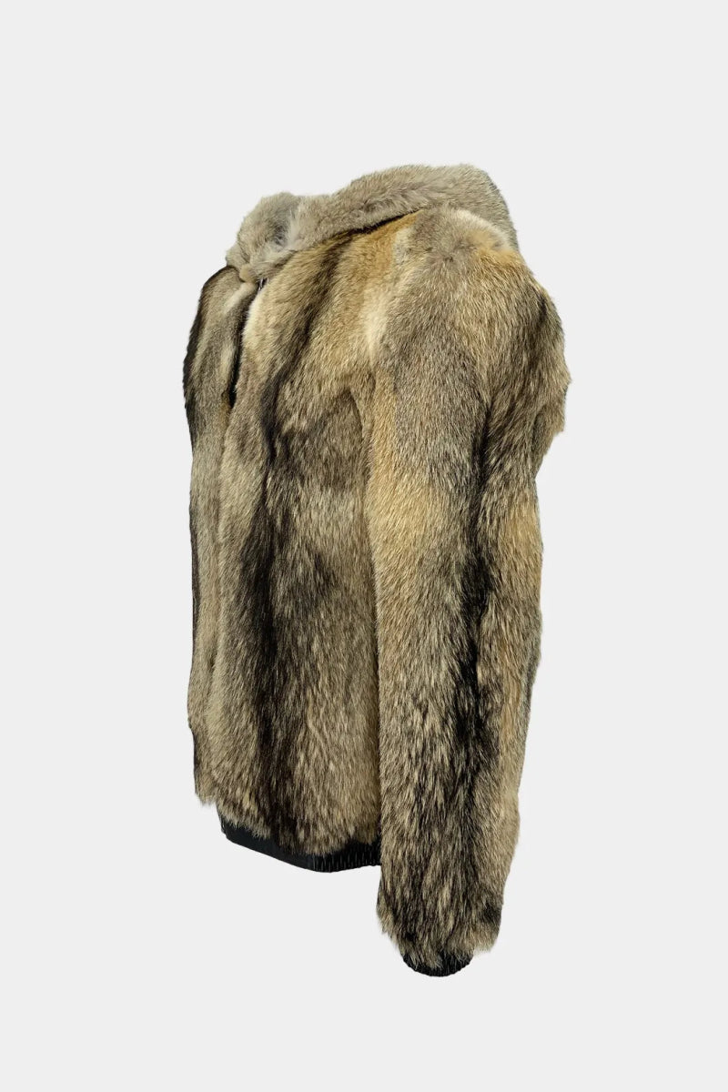 Le Sylvestre - Veste à Capuche en Fourrure de Renard - Galbert Paris