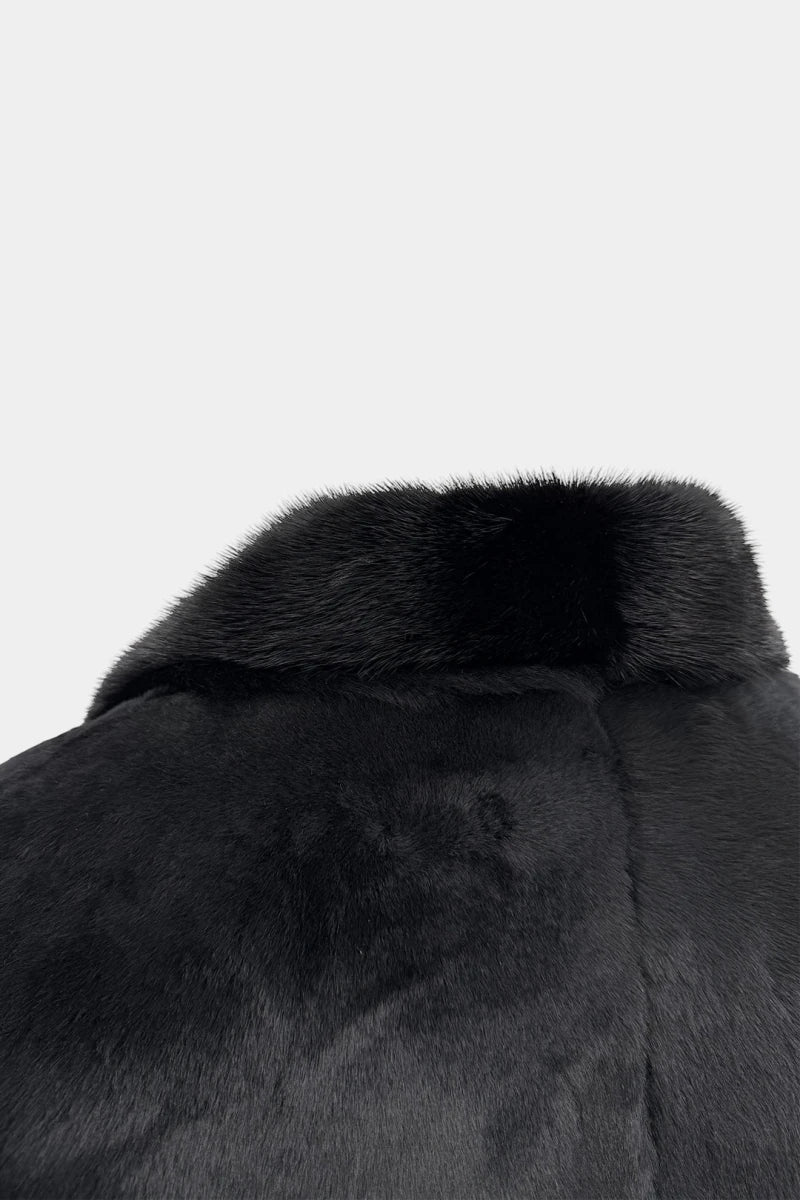 The Eclipse - Kangaroo and Black Mink Coat - view 5