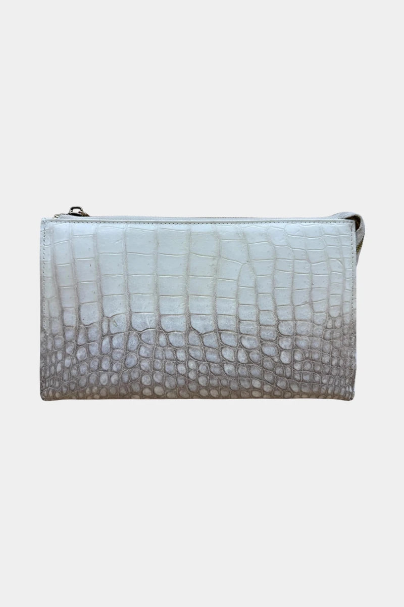 L'écrin - Pochette en Cuir de Crocodile Himalaya - Galbert Paris