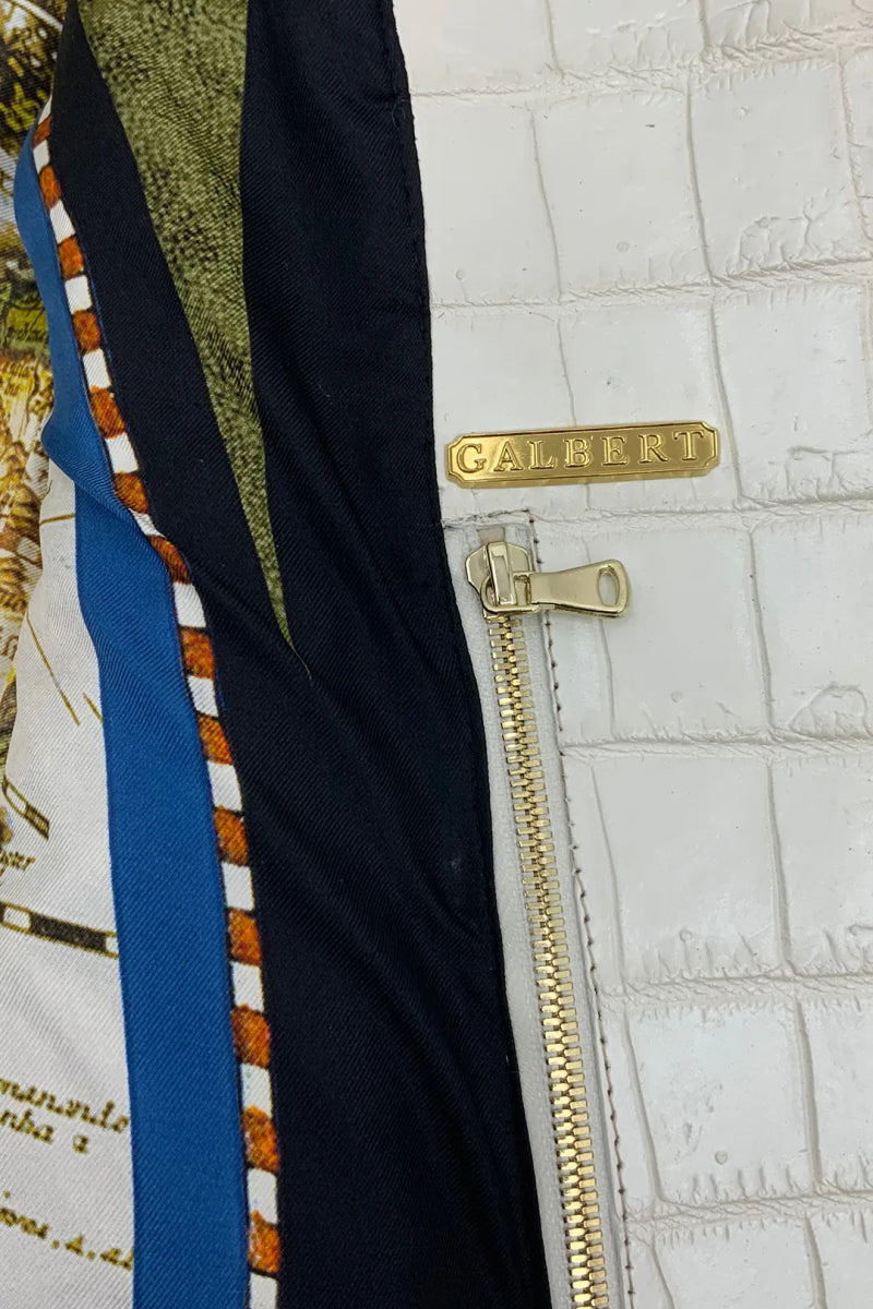 L'Impérial - Veste Perfecto en Cuir de Crocodile Himalaya - Galbert Paris